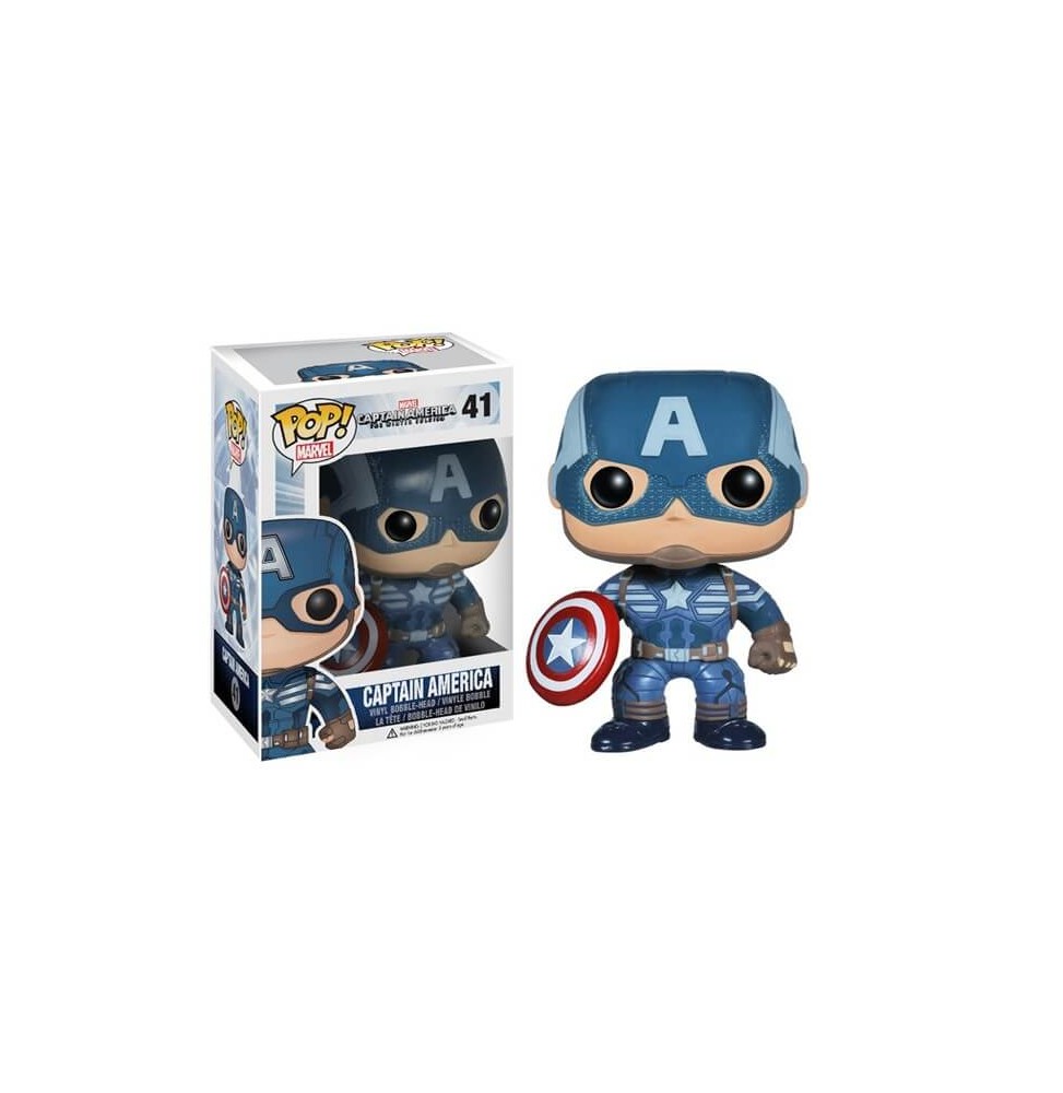 Figurine Marvel - Captain America 2 The Winter Soldier - Captain America Pop 10cm