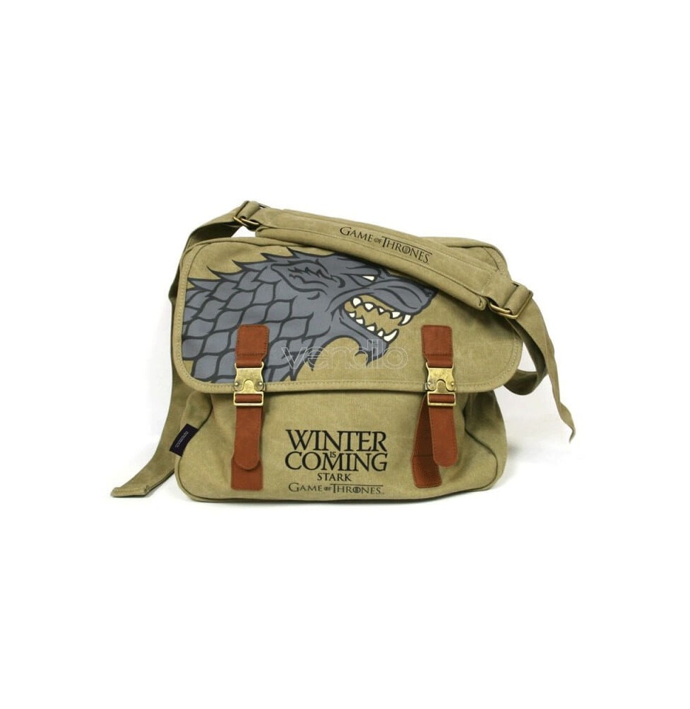 Sac Besace - Game of Thrones - Stark Winter is coming - Marron