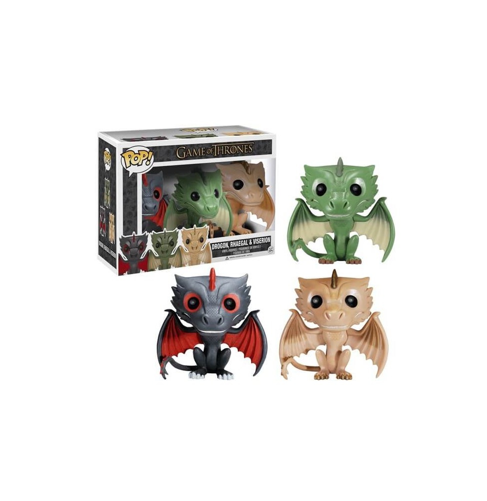 Figurine Game of Throne - Pack 3 Dragons pop 