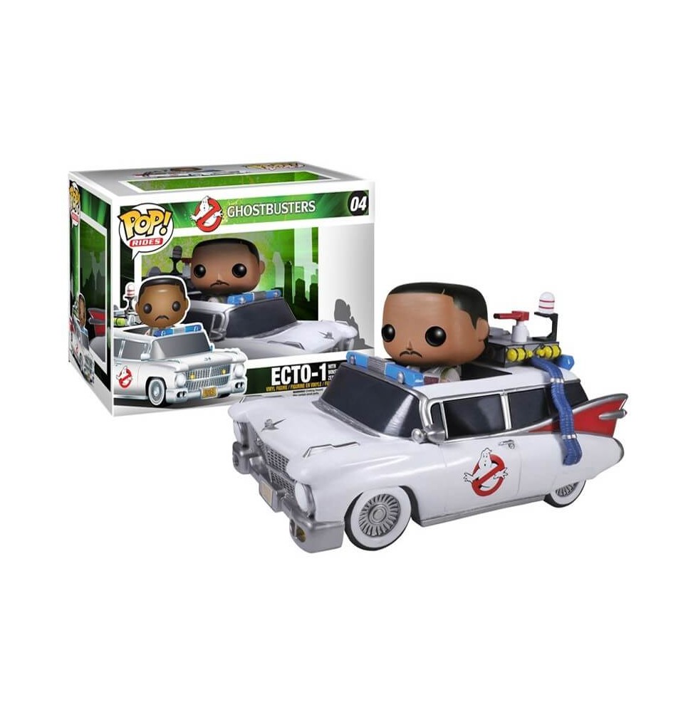 Figurine Ghostbusters - Ecto-1 & Zeddemore Pop 10cm