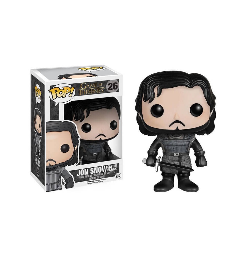 Figurine Game Of Thrones - Jon Snow Castle Black Pop 10cm