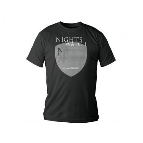 T-Shirt Game of Thrones Night's Watch Ecusson Homme Taille S