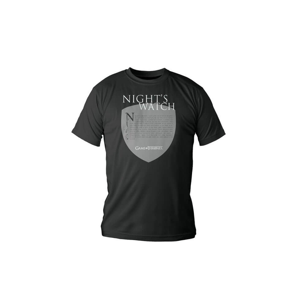 T-Shirt Game of Thrones Night's Watch Ecusson Homme Taille S