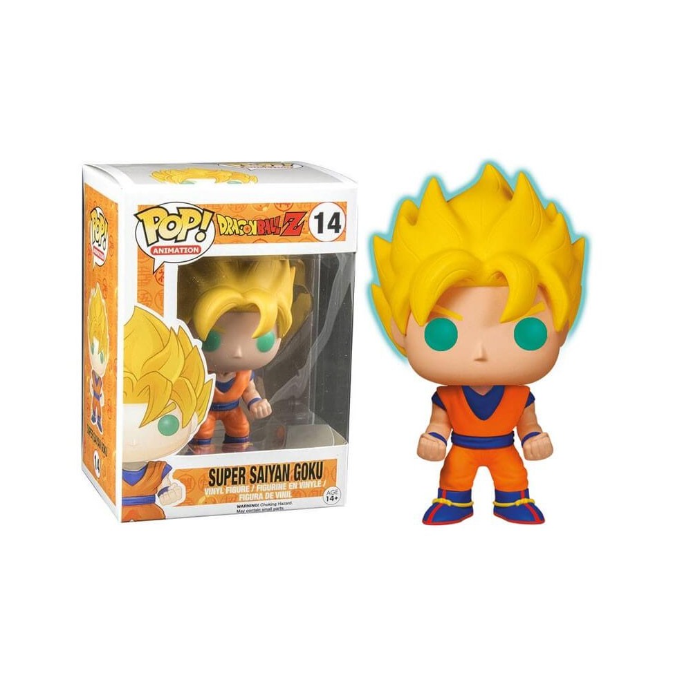 Figurine DBZ - Son Goku Super Saiyan Glow in the dark Exclu Pop 10cm