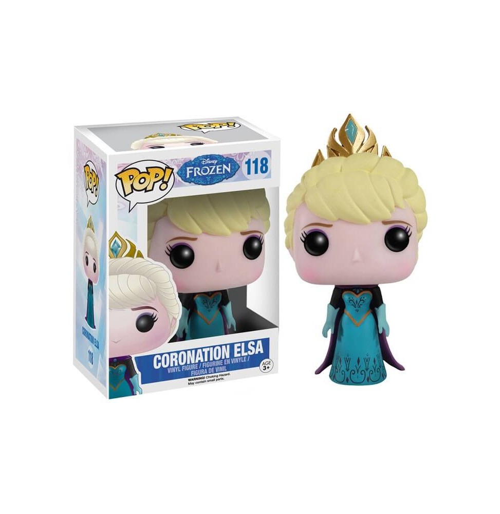 Figurine Disney - La Reine des Neiges (Frozen) - Elsa Couronnement Pop 10cm