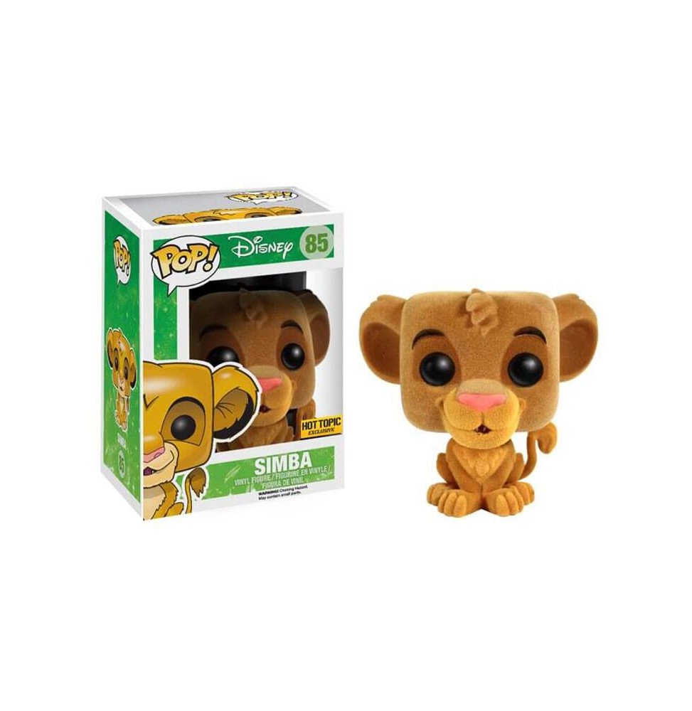 Figurine Disney - Le Roi Lion Simba Flocked Exclu Pop 10cm