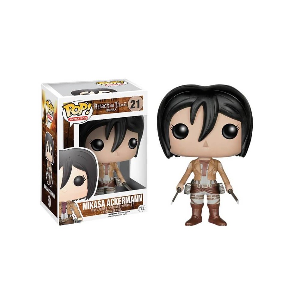 Figurine Attaque Des Titans - Mikasa Ackerman Pop 10cm