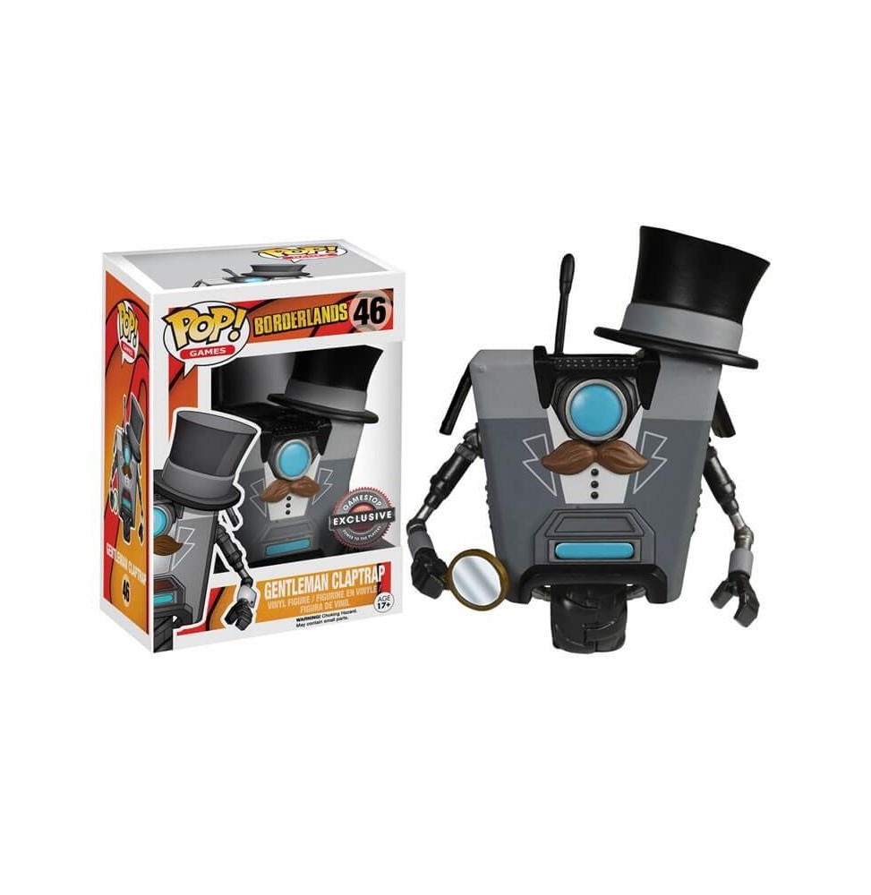 Figurine Borderlands - Clap Trap Gentleman Exclu Pop 10cm