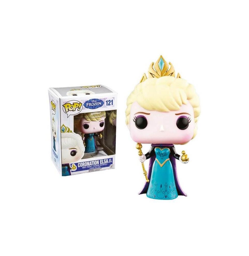 Figurine Disney - La Reine des Neiges (Frozen) - Elsa Couronnement Exclu Pop 10cm