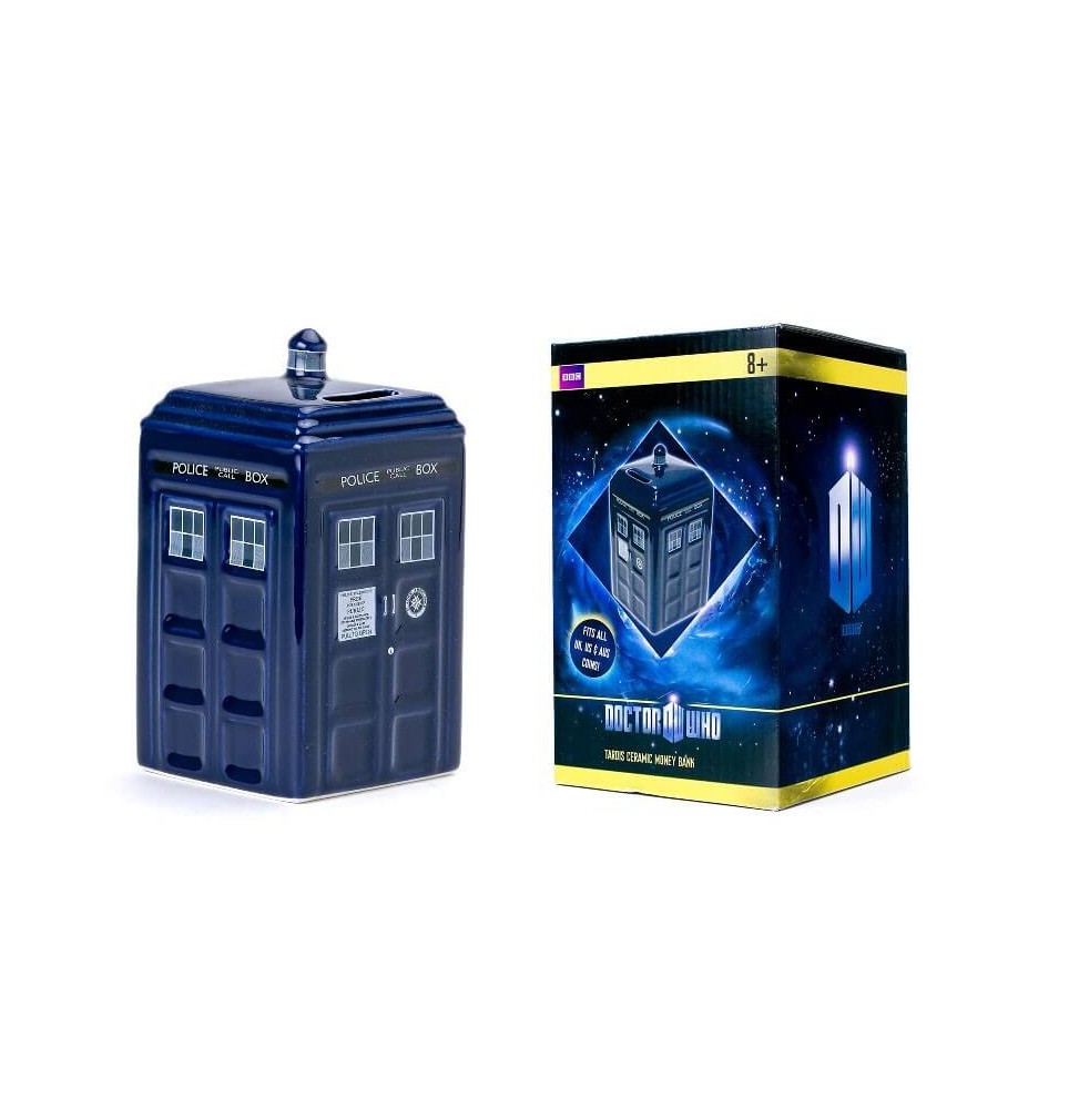 Tirelire Doctor Who - Tardis Céramique 16cm