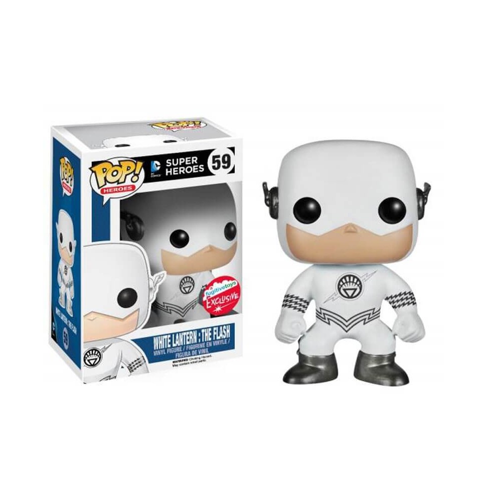 Figurine DC Heroes - White Lantern Flash Exclu Pop 10cm