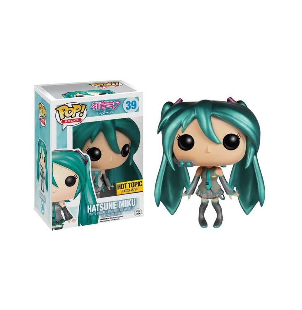 Figurine Vocaloid - Hatsune Miku Metallic Exclu Pop 10cm 