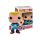 Figurine Marvel - Captain America Metallic Unmasked Pop 10cm