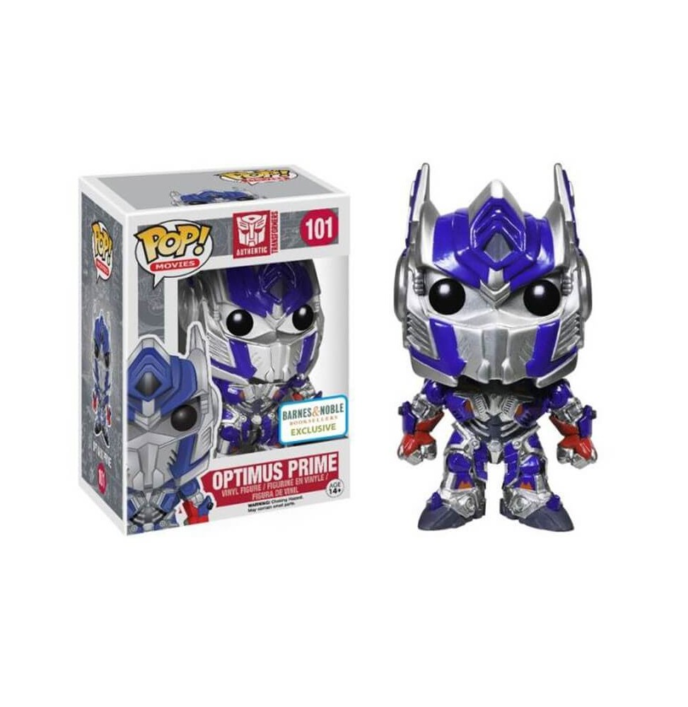 Figurine Transformers - Optimus Prime Metallic Exclu Pop 10cm