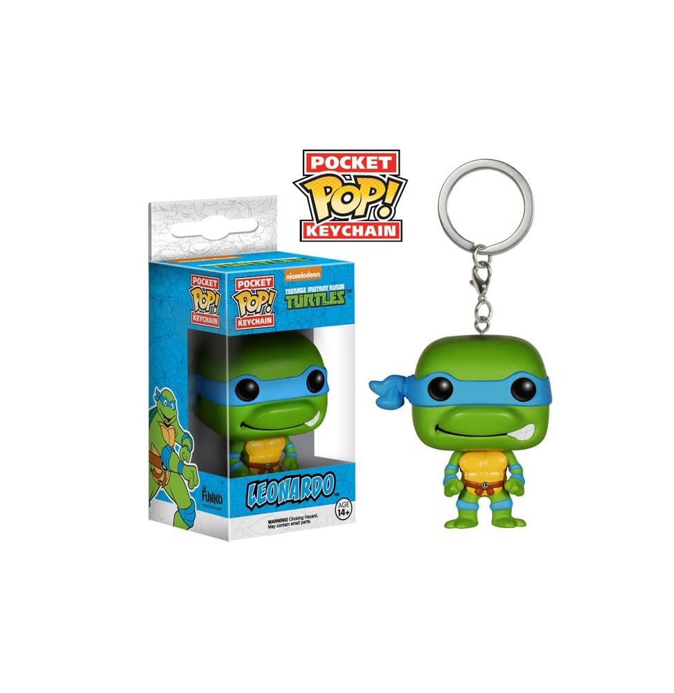 Porte clé Tortues Ninja - Leonardo Pocket Pop 4cm 