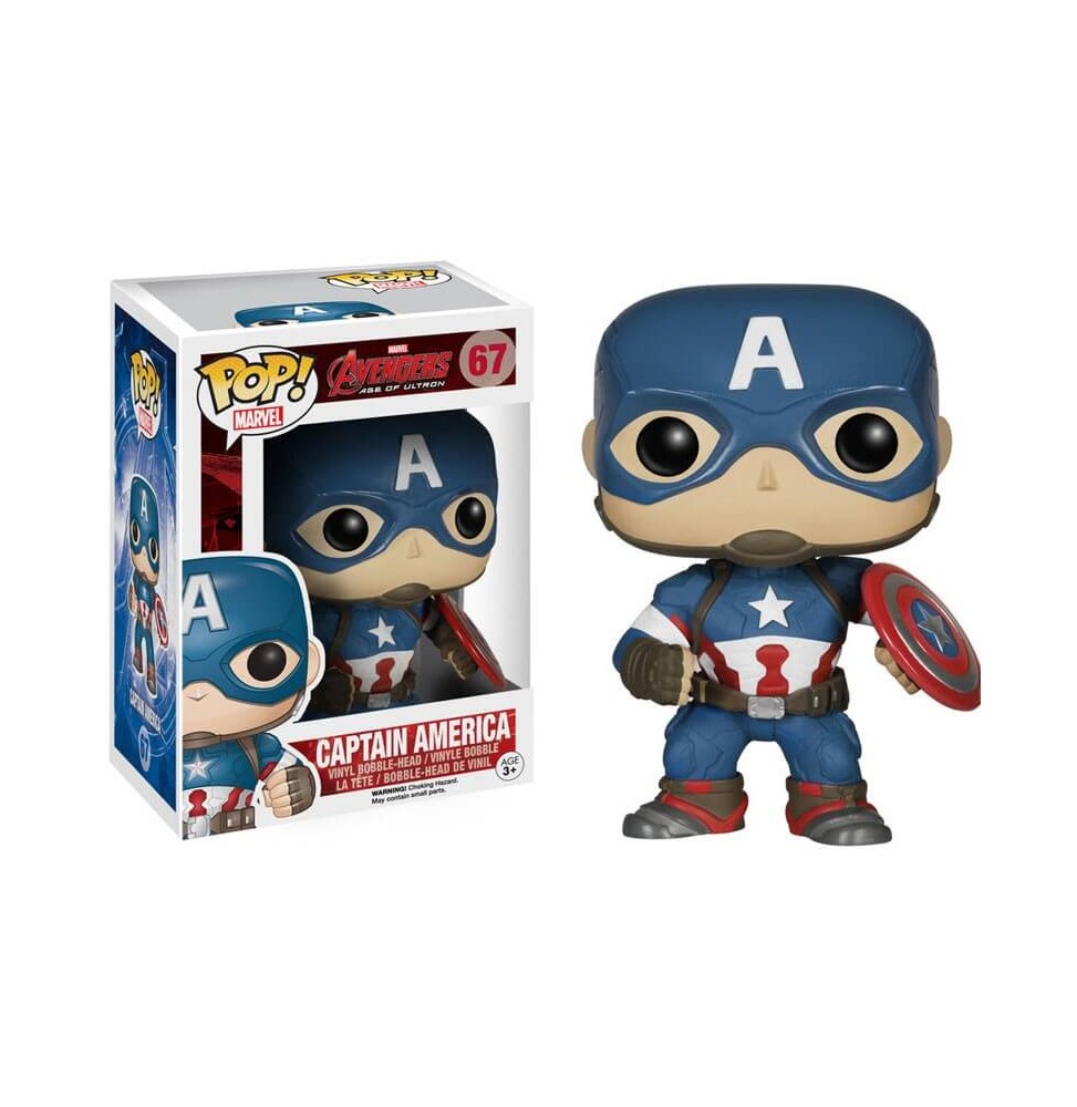 Figurine Marvel Avengers Age of Ultron - Captain America Pop 10cm