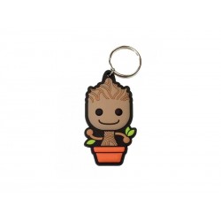 Porte Clé Guardians Of The Galaxy - Baby Groot Gomme 5cm