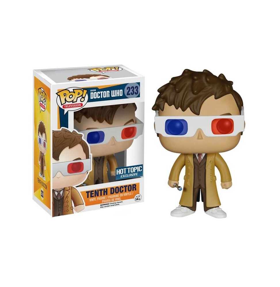 Figurine Doctor Who - 10th Doctor Lunettes 3D Exclu Pop 10cm