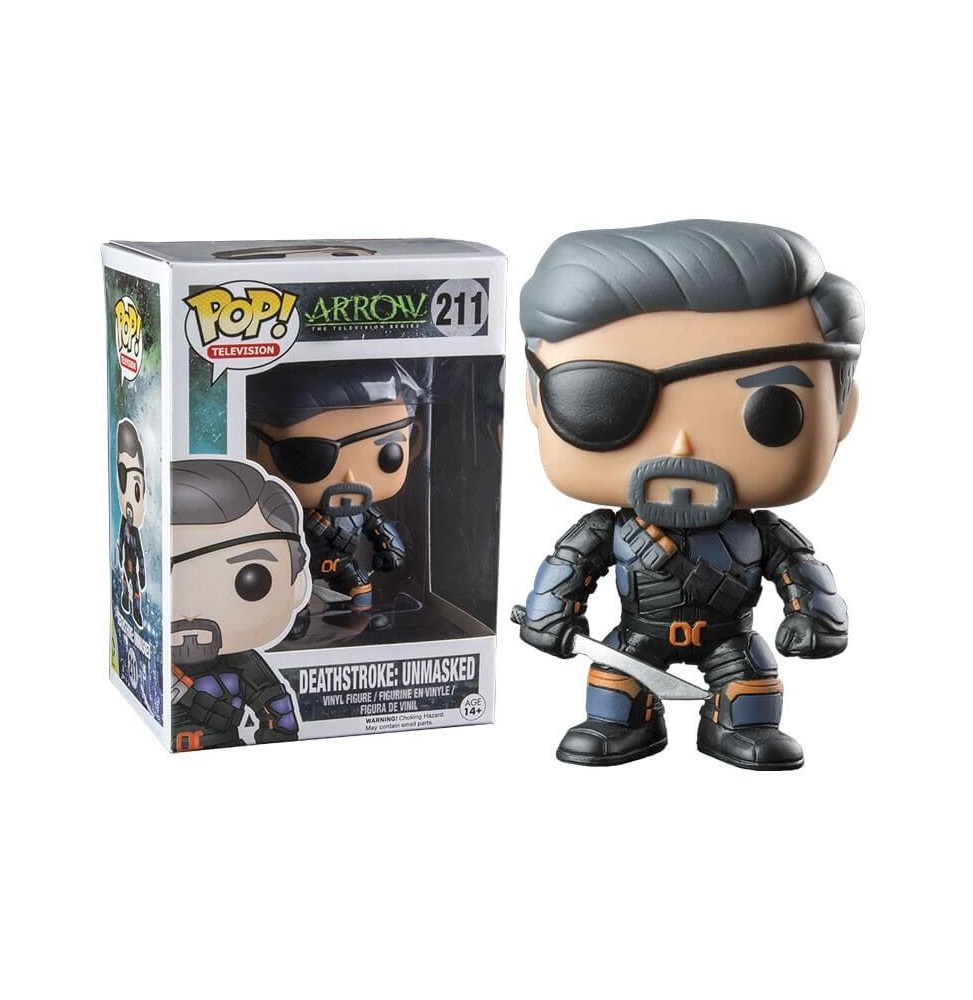 Figurine Arrow TV - Deathstroke Unmasked Exclu Pop 10cm