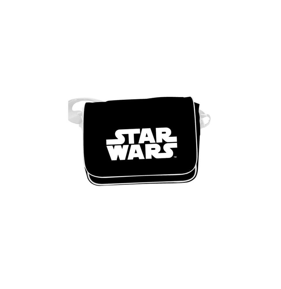 Sac Besace Star Wars - Logo Star Wars Blanc