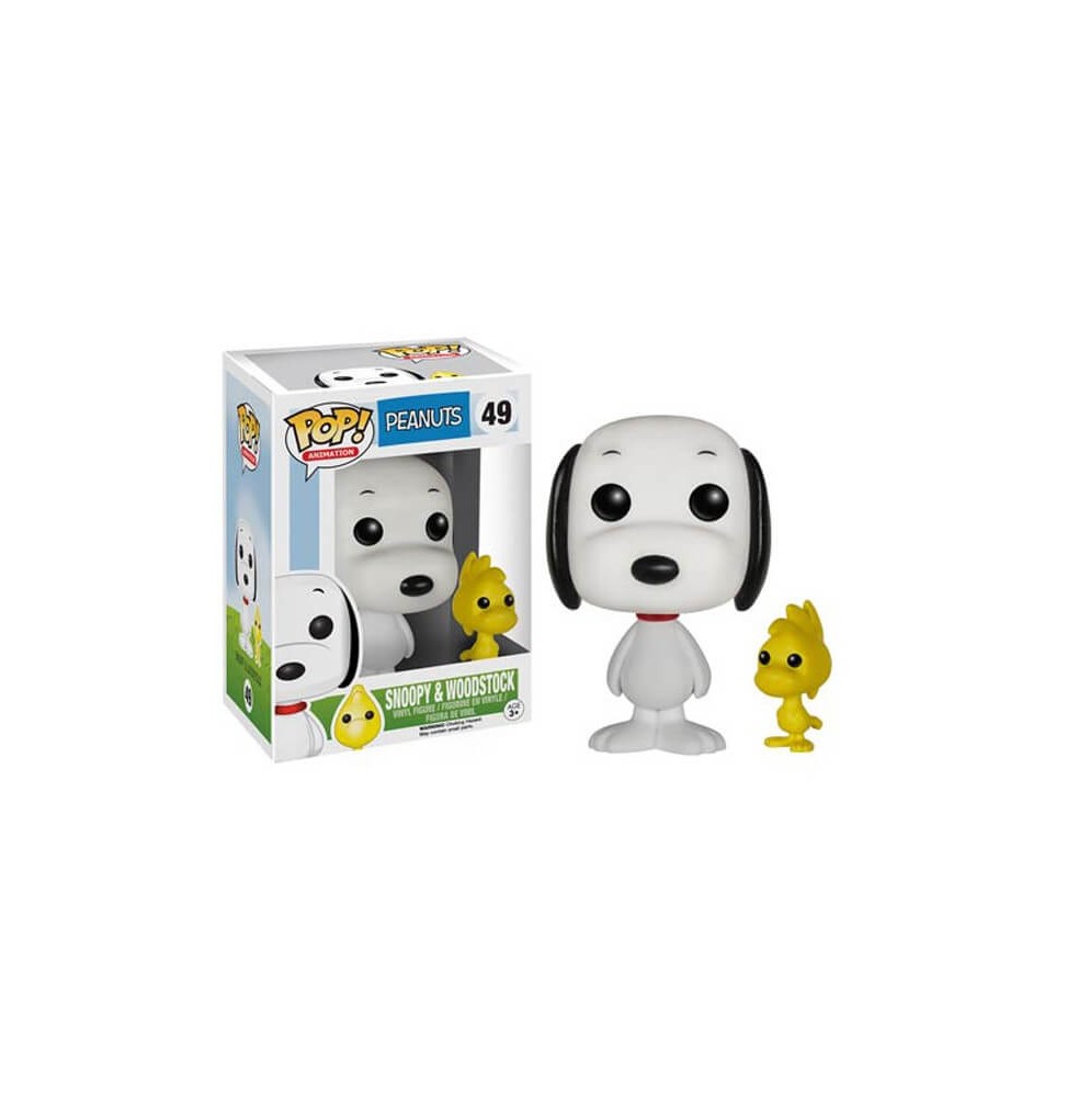 Figurine Snoopy Peanuts - Snoopy et Woodstock Pop 10cm