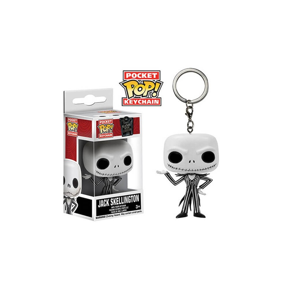 Porte Clé Disney - NBX Jack Skellington Pocket Pop 4cm