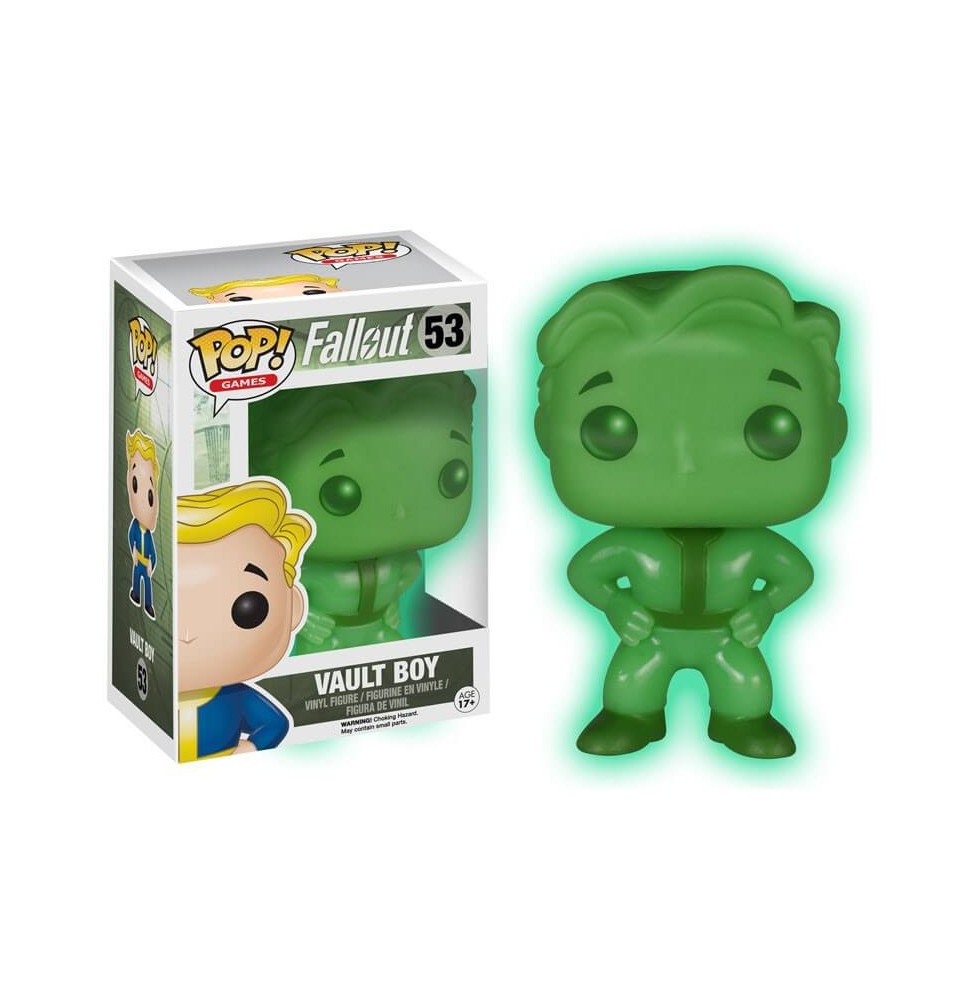 Figurine Fallout - Vault Boy Exclu Glow in the Dark Pop 10cm