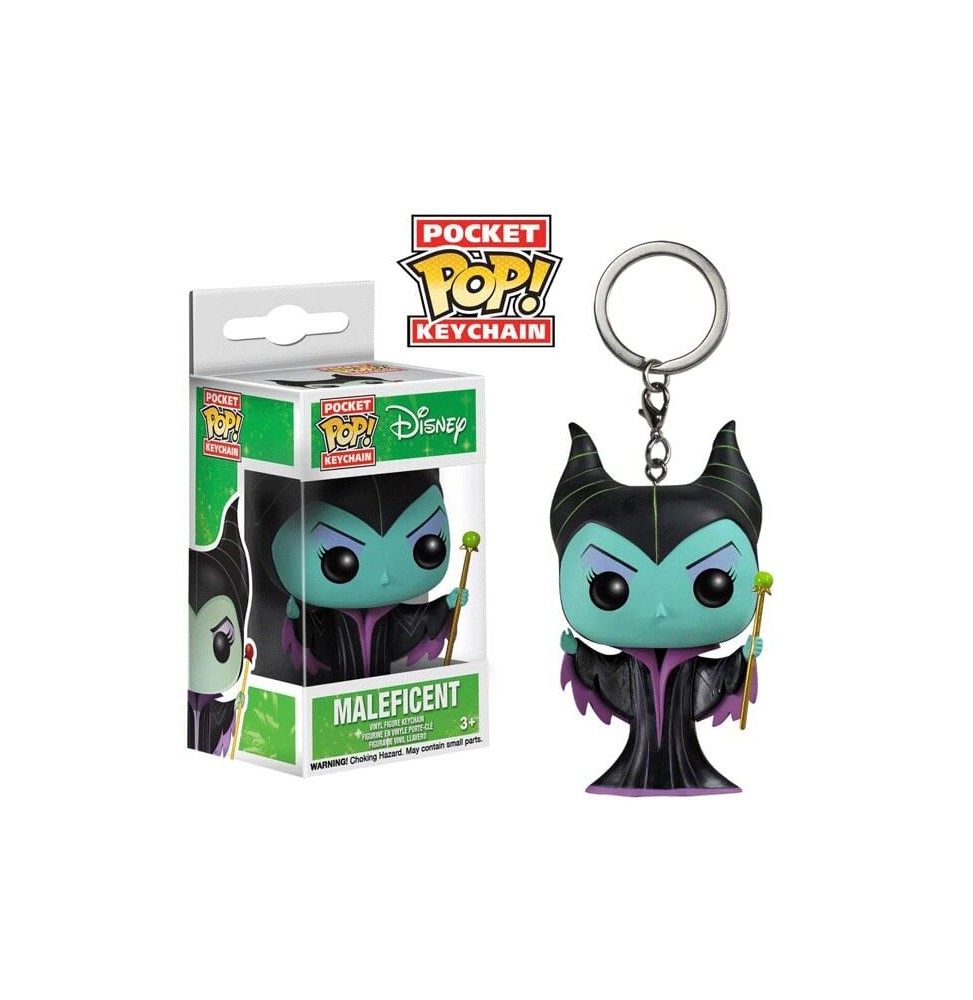 Porte Clé Disney - Malefique Pocket Pop 4cm