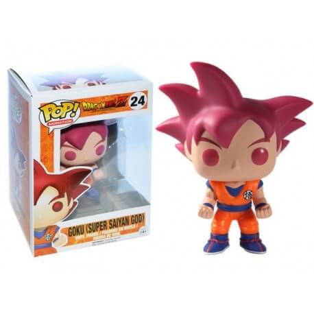 Figurine DBZ - Son Goku Super Saiyan God Exclu Pop 10cm