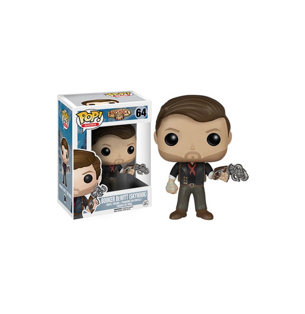 Figurine Bioshock - Booker Dewitt with Skyhook Pop 10cm