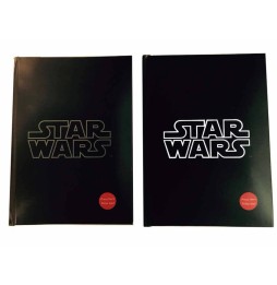 Notebook Lumineux Stars Wars - Logo blanc Exclu 15x20cm