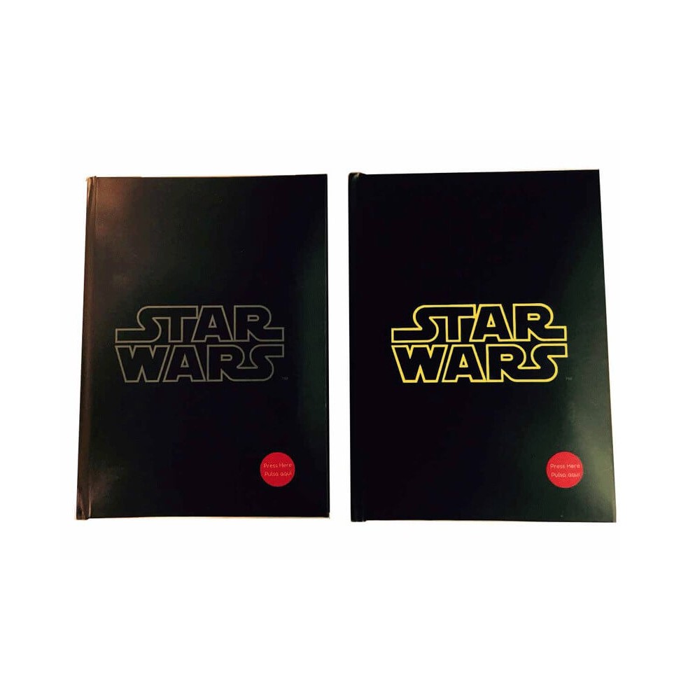 Notebook Lumineux Stars Wars - Logo Jaune Exclu