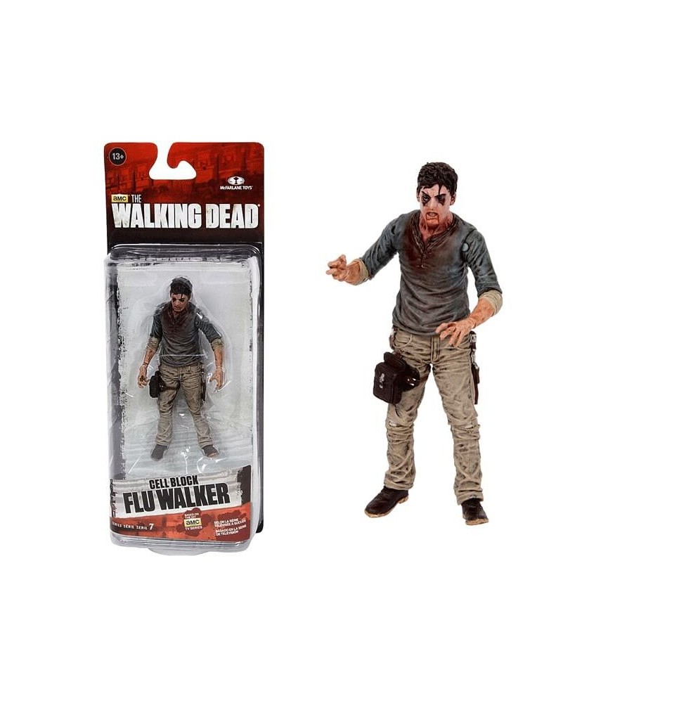 Figurine Walking Dead - TV Serie 7 Cell Block Flu Walker 12cm