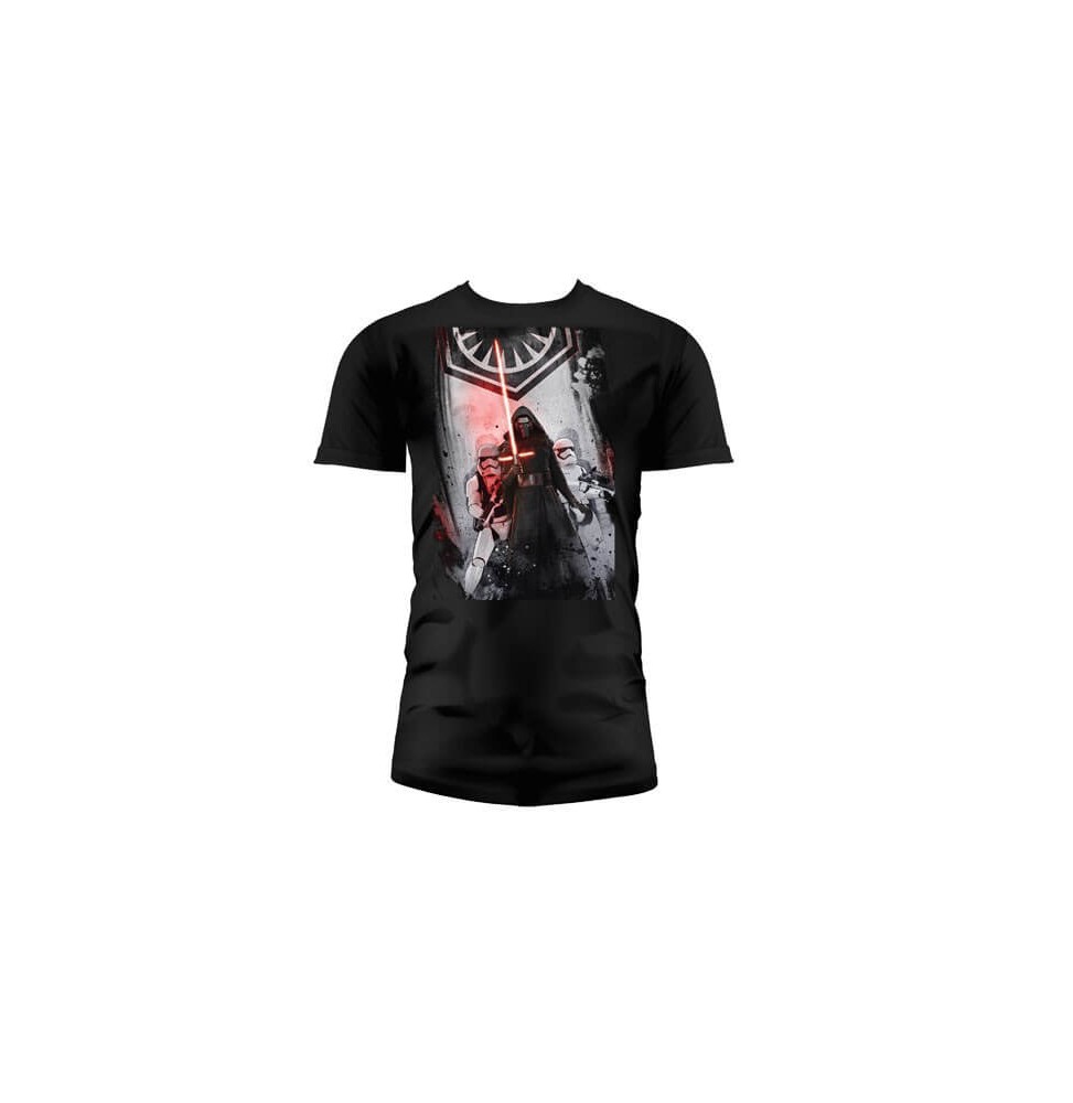 T-Shirt - Star Wars Episode 7- Homme First Order Noir Taille L