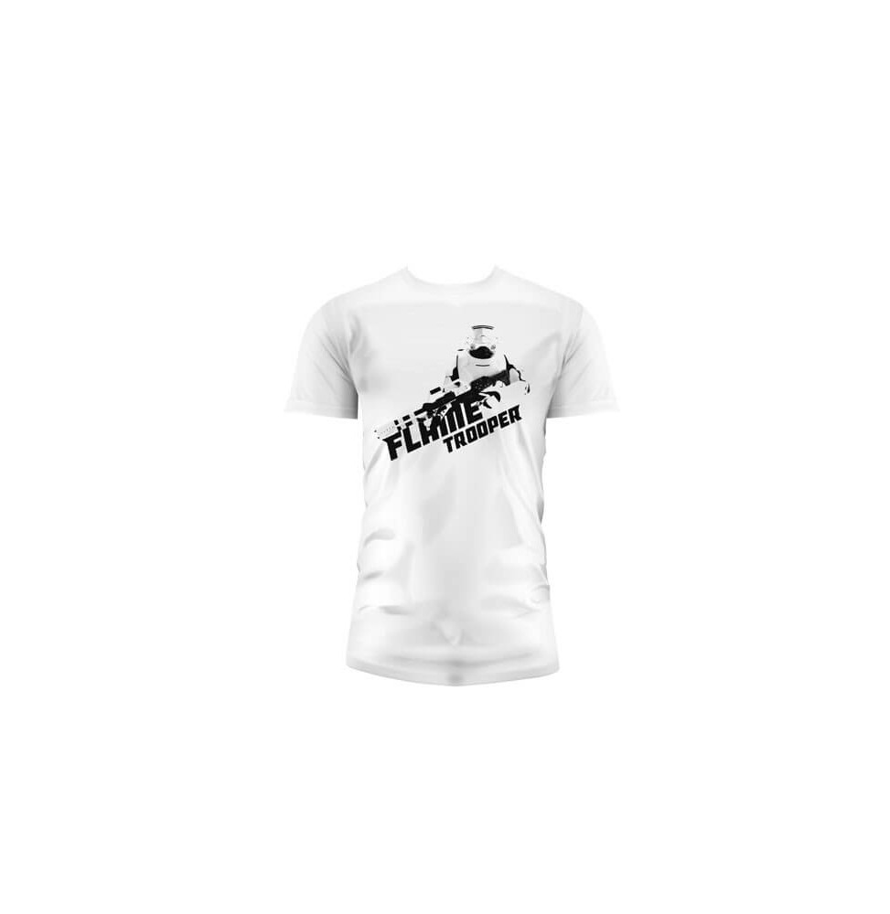 T-Shirt - Star Wars Episode 7- Homme Flametrooper Blanc Taille S