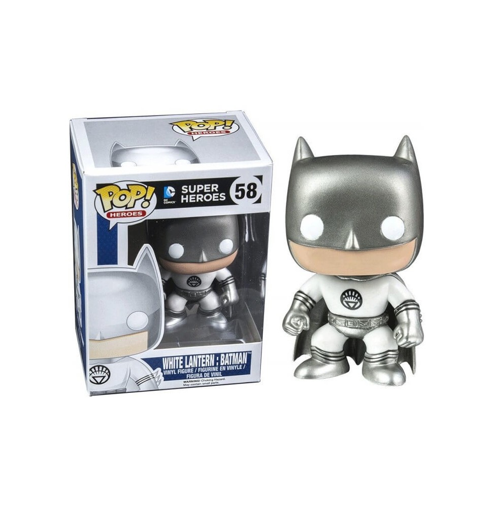 Figurine Batman - White Lantern Batman Exclu Pop 10cm