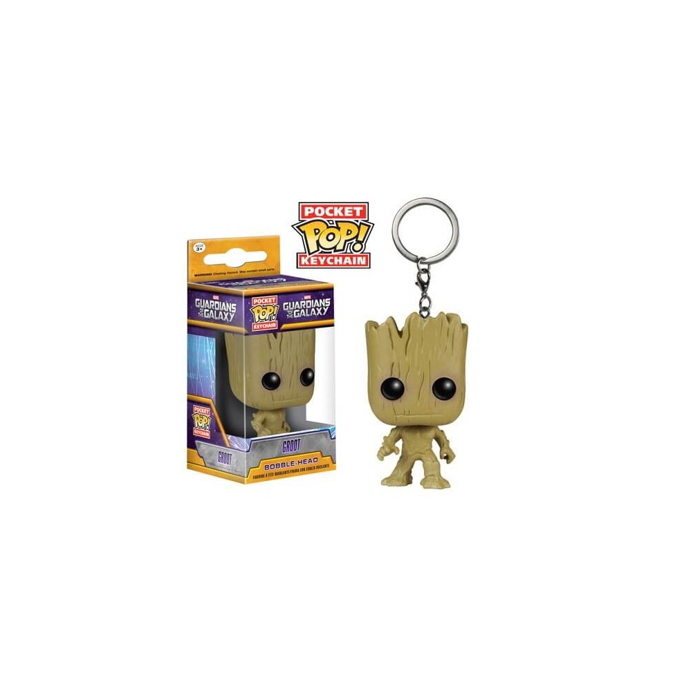 Porte Clé Guardians of the Galaxy - Groot Pocket Pop 4cm