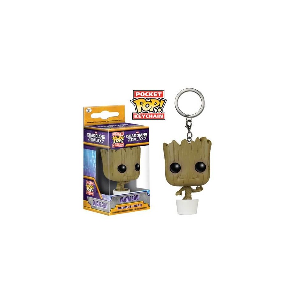 Porte Clé Guardians of the Galaxy - Dancing Groot Pocket Pop 4cm