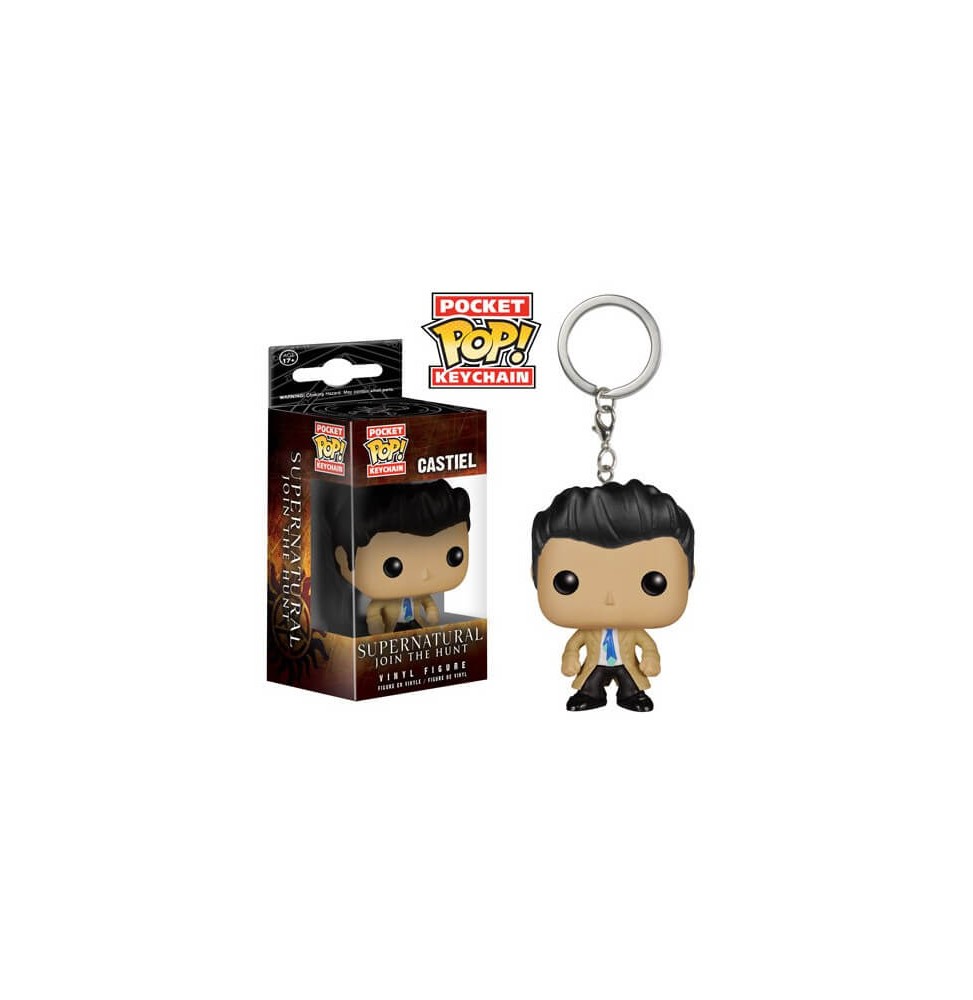 Porte Clé Supernatural - Castiel Pocket Pop 4cm