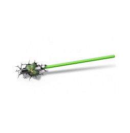 Lampe Murale 3D Deco Light Star Wars - Sabre Yoda