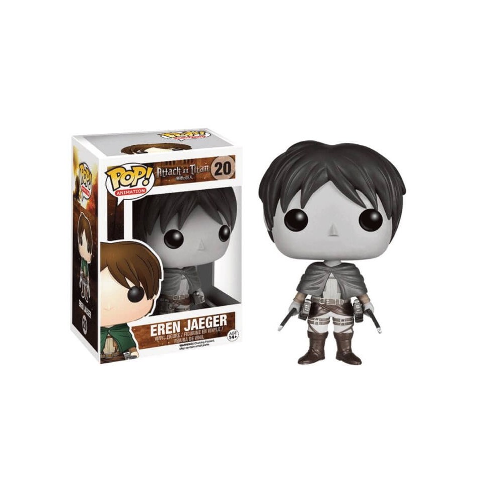 Figurine Attaque des Titans - Eren Yeager Black & White Exclu Pop 10cm