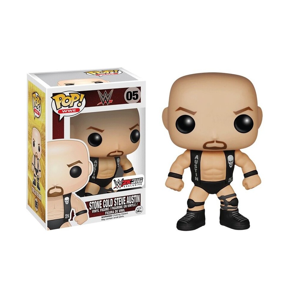 Figurine WWE - Steve Austin Exclu Pop 10cm