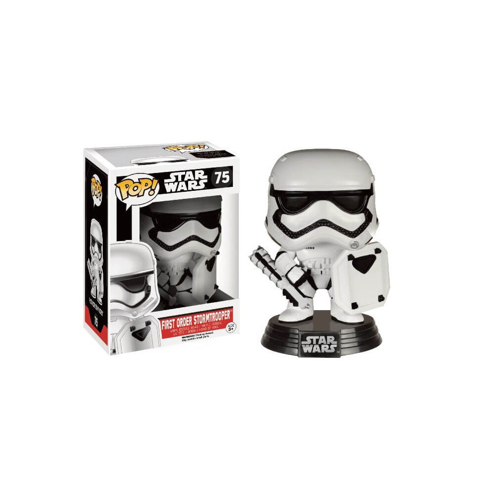 Figurine Star Wars Episode 7 - Stormtrooper Exclusive With Shield Pop 10cm