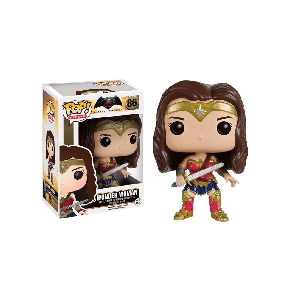 Figurine Batman VS Superman - Wonder Woman Pop 10cm