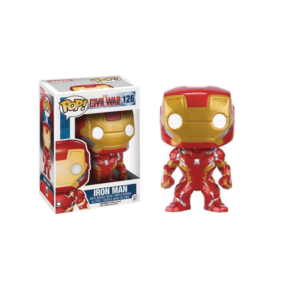 Figurine Captain America - Civil War - Iron Man Pop 10cm