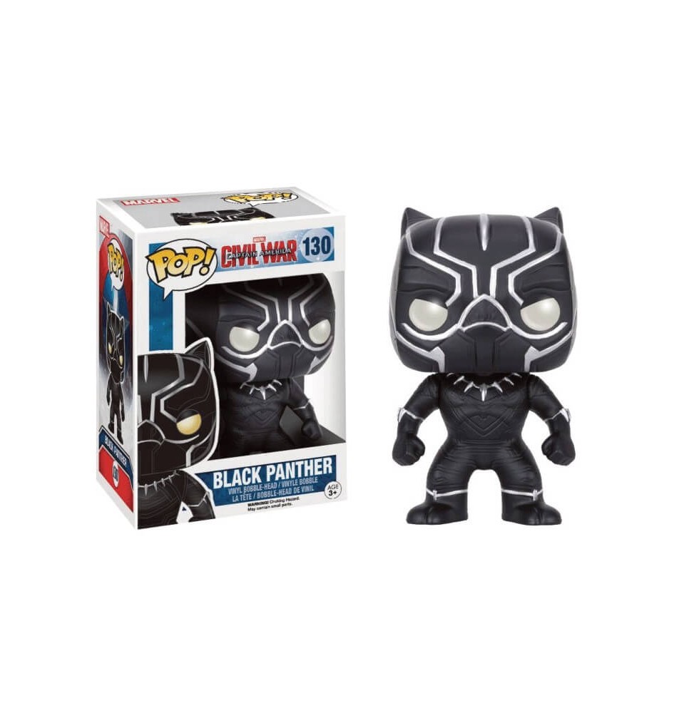 Figurine Captain America - Civil War - Black Panther Pop 10cm