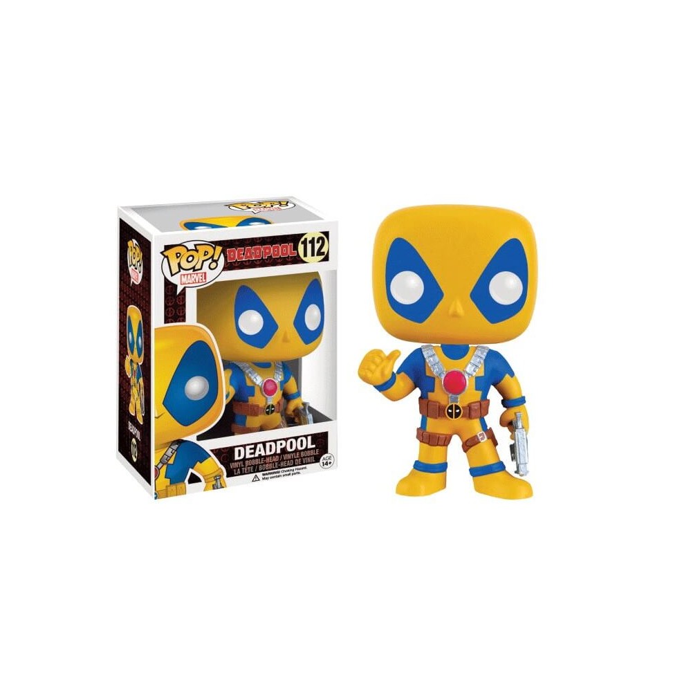 Figurine Marvel - Deadpool Yellow Costum Exclu Pop 10cm