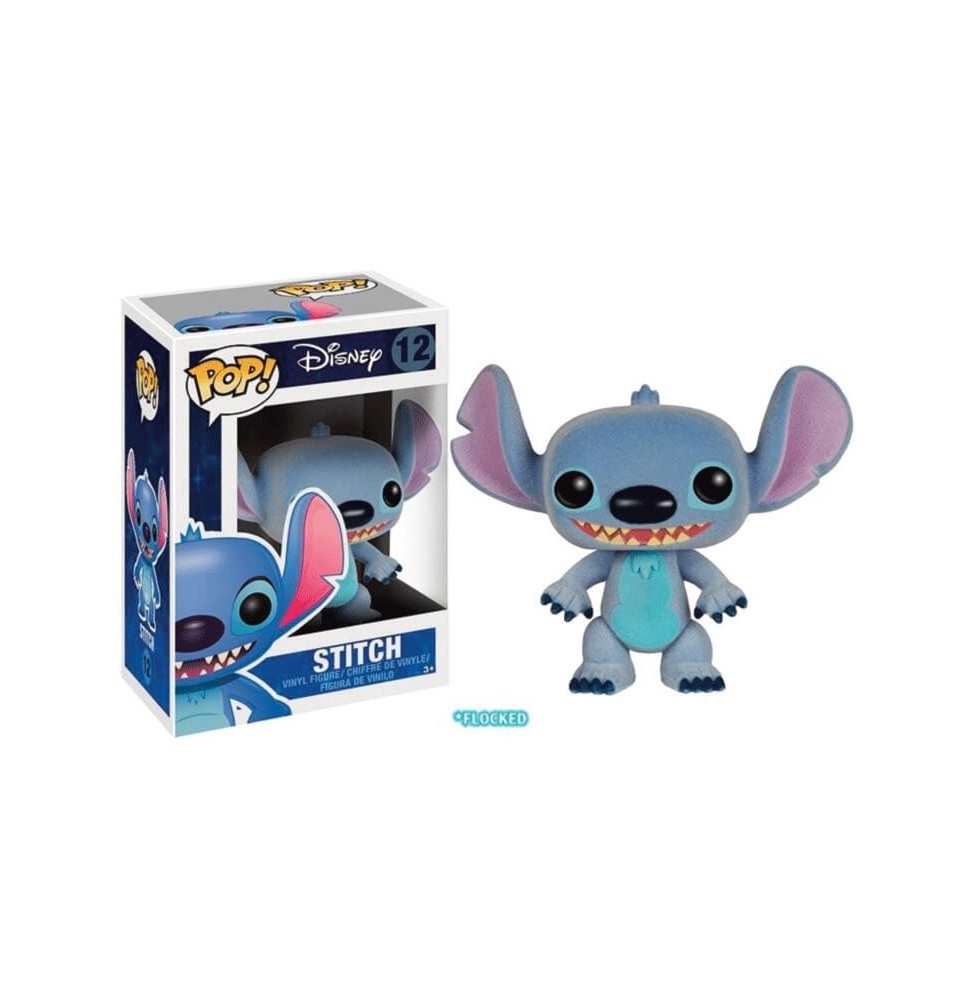 Figurine Disney Stitch Flocked Exclu Pop 10cm