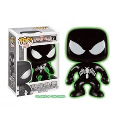 Figurine Marvel - Spider-Man Black suit Glow in the Dark Exclu Pop 10cm