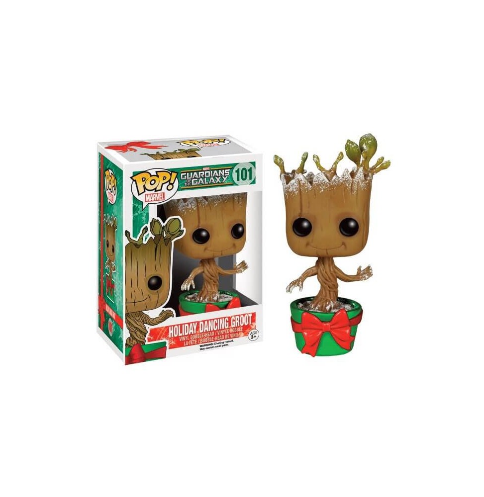 Figurine Guardians of the Galaxy - Baby Groot Holiday Snowy Exclu Pop 10cm